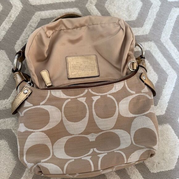 Coach Penelope Shantung Textured Signature Fabric Mini Hobo - Picture 8 of 15